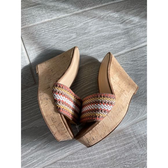 VERONICA BEARD Dali Woven Wedge Sandals Size 9 - Picture 3 of 9